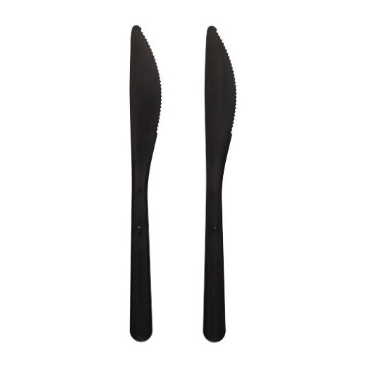 Knivar, Bio-PP 18,5 cm svart extra kraftig 1