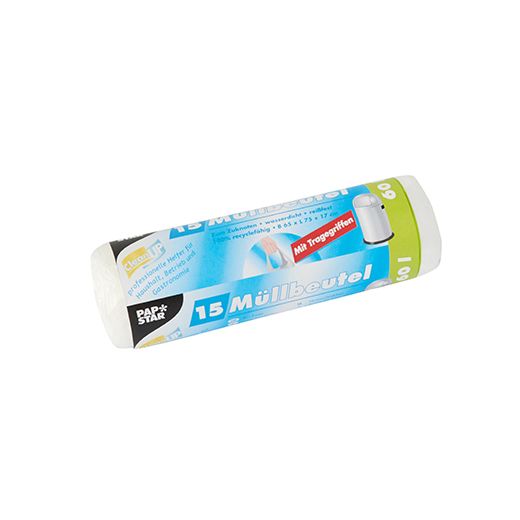 Soppåse med handtag, HDPE 60 l 75 cm x 65 cm klar 1