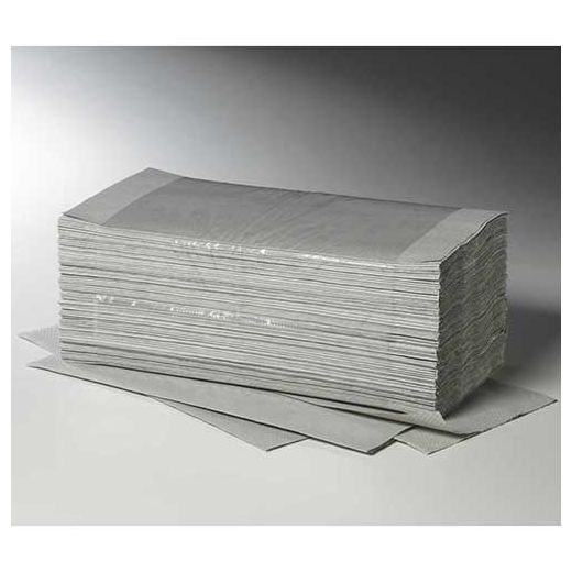 Pappershandduk V-Falz 25 cm x 23 cm grå "Plus L" 1-lagig (20x250) 1