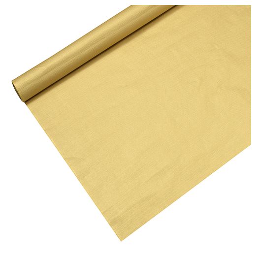 Duk, papper 6 m x 1,2 m guld lackat 1