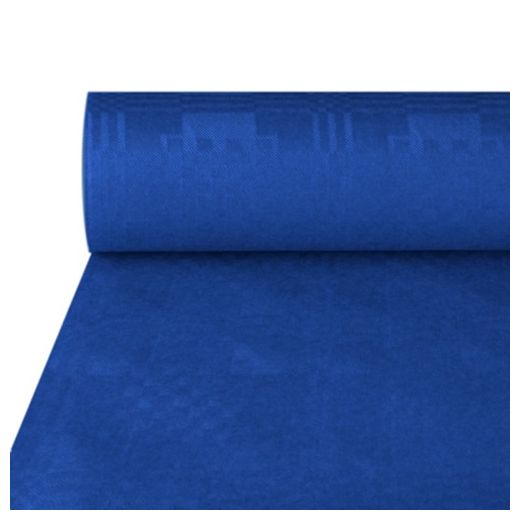 Pappersduk med damastprägling 50 m x 1 m mörkblå 1