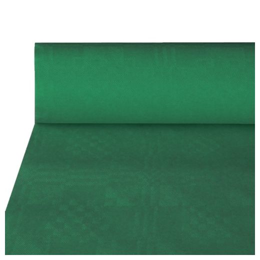 Pappersduk med damastprägling 50 m x 1 m mörkgrön 1