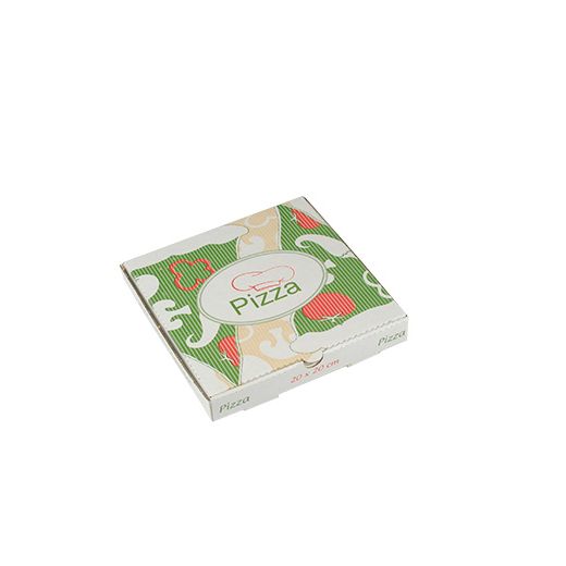 Pizzakartong, Cellulose "pure" kantig 20 cm x 20 cm x 3 cm 1