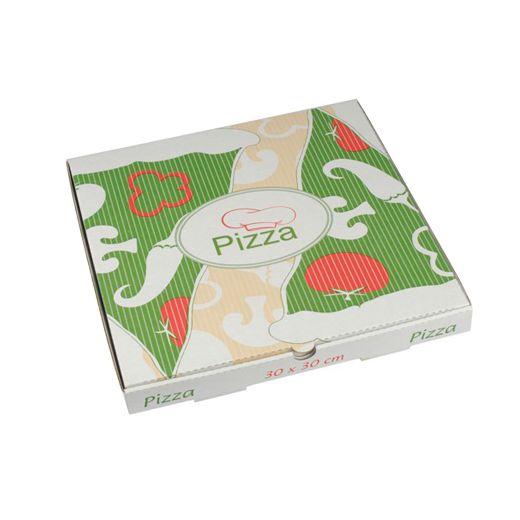 Pizzakartong, Cellulose "pure" kantig 30 cm x 30 cm x 3 cm 1
