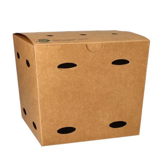 Pommes Frites box, papp "pure" 14 cm x 14,5 cm x 14,5 cm brun 1