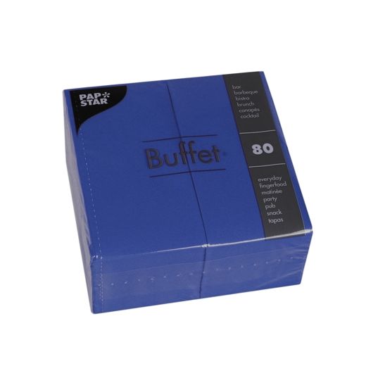 servetter, 2-lagiga 1/8-vikt 33 cm x 33 cm mörkblå 1