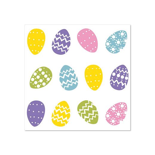 Servett, 3-lags 1/4-vikt 25 cm x 25 cm "Coloured Eggs" 1