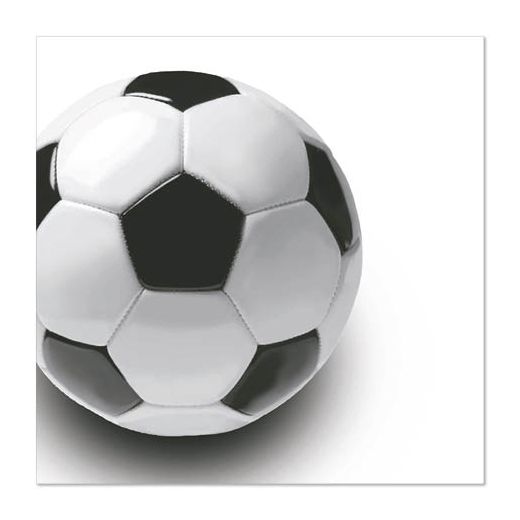 Servett, 3-lags 1/4-vikt 33 cm x 33 cm "Soccer " 1