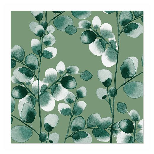 Servett, 3-lags 1/4-vikt 33 cm x 33 cm "Eucalyptus" 1