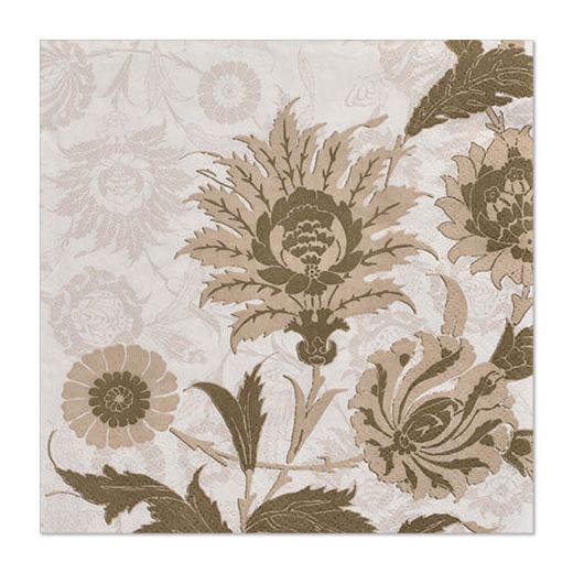 Servett, 3-lags 1/4-vikt 33 cm x 33 cm "Natural Flowers" 1
