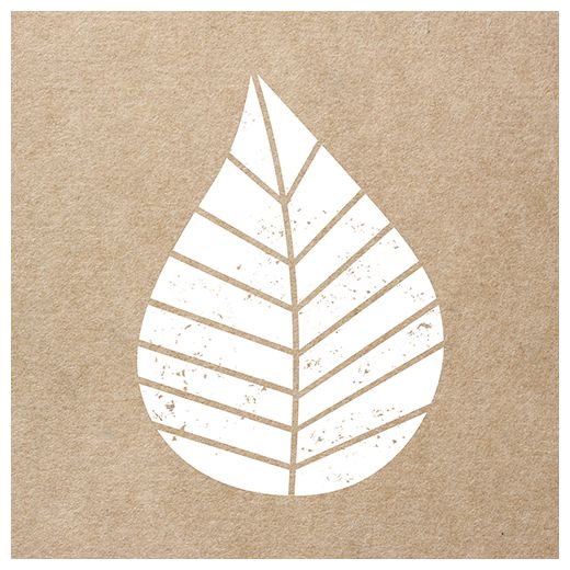 Servett, 3-lags 1/4-vikt 33 cm x 33 cm natur "Graphic Leaves" 1