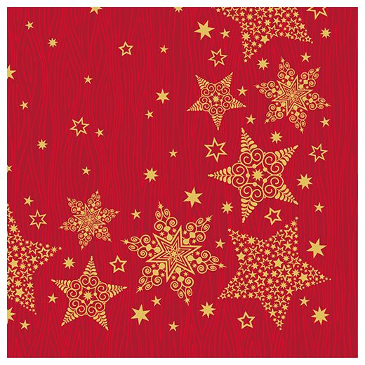 Servett, 3-lags 1/4-vikt 40 cm x 40 cm "Christmas Shine" 1