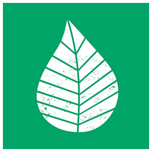 Servett, 3-lags 1/4-vikt 33 cm x 33 cm grön "Graphic Leaves" 1