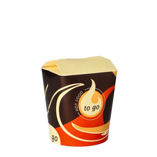 Take-away box "To Go" kantig 550 ml 10 cm x 8,5 cm x 7,5 cm 1