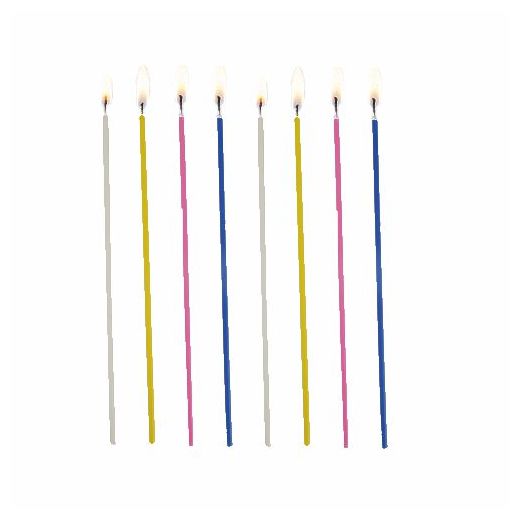 Spaghettiljus Ø 3 mm · 16,5 cm sorterade färger 1