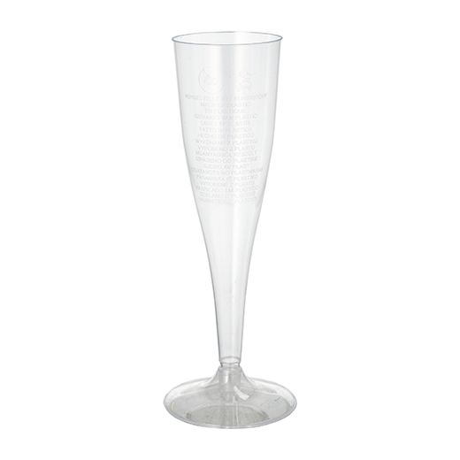 Champagneglas, PS 0,1 l Ø 5,1 cm · 17 cm glasklar en del 1