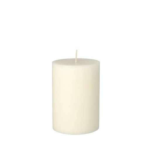 Blockljus Ø 70 mm · 100 mm vit av 100% Stearin, genomfärgad 1