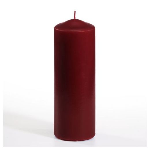 Blockljus Ø 70 mm · 200 mm vinröd 1