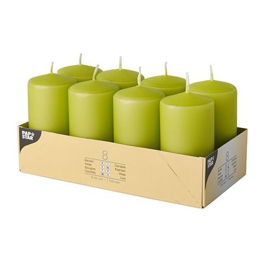 Blockljus Ø 50 mm · 100 mm kiwi 1