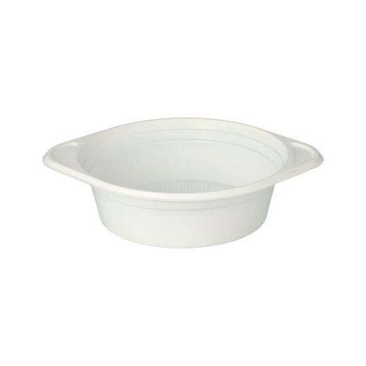 Soppskål, PP rund 500 ml Ø 15,6 cm · 4,5 cm vit med handtag 1