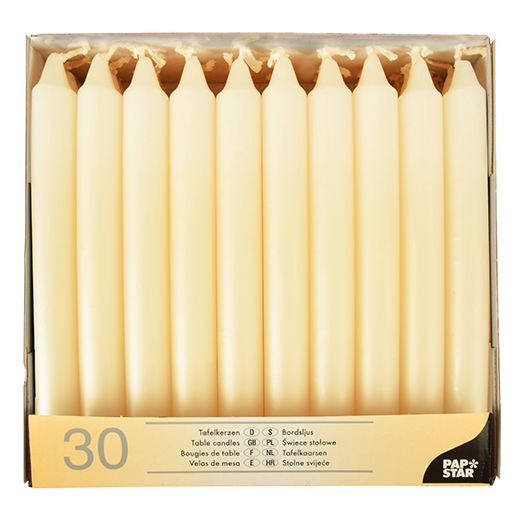 Bordsljus Ø 2,1 cm · 19,6 cm creme 1