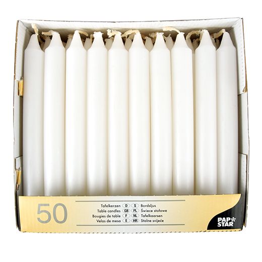 Bordsljus Ø 2,1 cm · 19,6 cm vit 1
