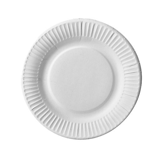 Tallrik, papper "pure" rund Ø 19 cm vit extra stark 1