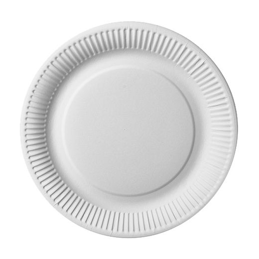 Tallrik, papper "pure" rund Ø 26 cm vit extra stark 1