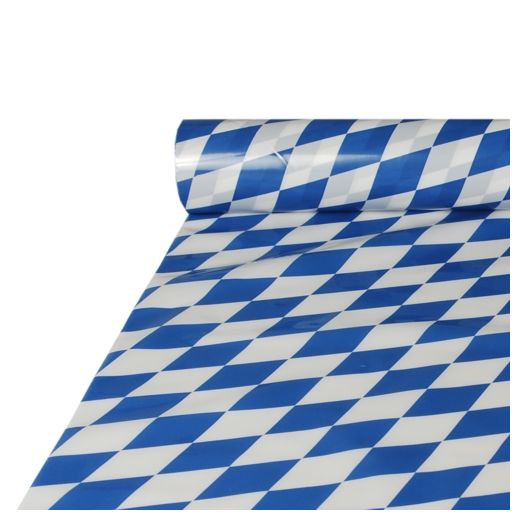 Duk, folie 20 m x 1 m "Bayersk blå" 1