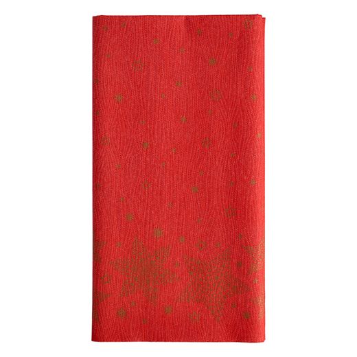 Duk, tygliknande, airlaid 120 cm x 180 cm röd "Christmas Shine" 1