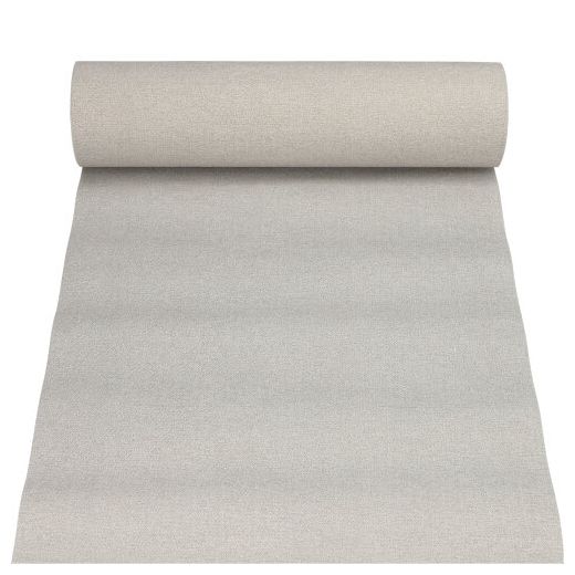 Bordslöpare, tygliknande, PV-Tissue mix "ROYAL Collection" 24 m x 40 cm grå "Textile" 1