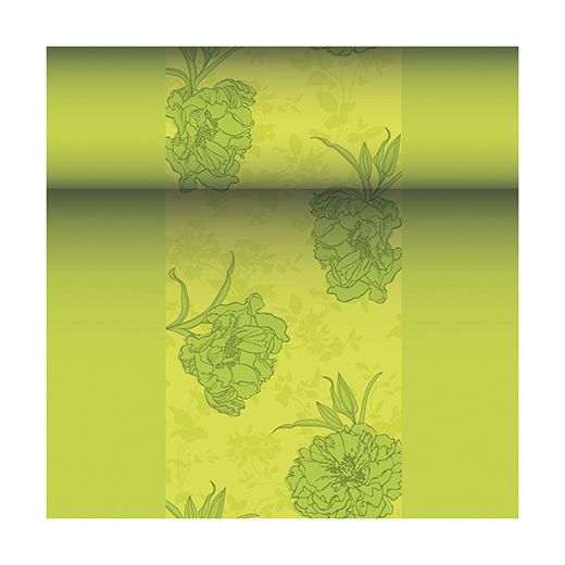 Bordslöpare, tygliknande, PV-Tissue mix "ROYAL Collection" 24 m x 40 cm grön "Thalia" 1