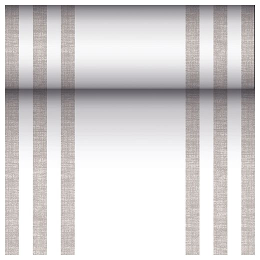 Bordslöpare, tygliknande, PV-Tissue mix "ROYAL Collection" 24 m x 40 cm grå "Lines" 1