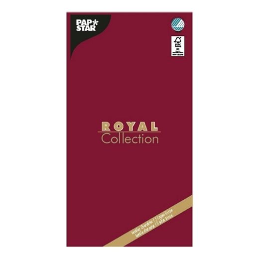 Duk, tissue "ROYAL Collection" 120 cm x 180 cm vinröd 1