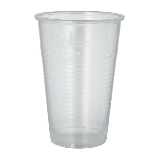 Bägare, PP 0,5 l Ø 9,5 cm · 13,7 cm klar med skummkant 1
