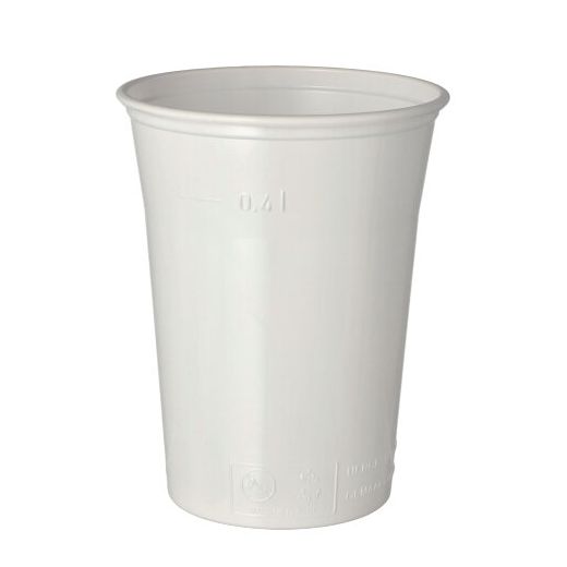 Bägare, PS 0,4 l Ø 9,5 cm · 12 cm vit 1