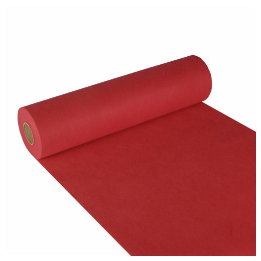 Bordslöpare, tygliknande, vävt "soft selection" 24 m x 40 cm röd 1