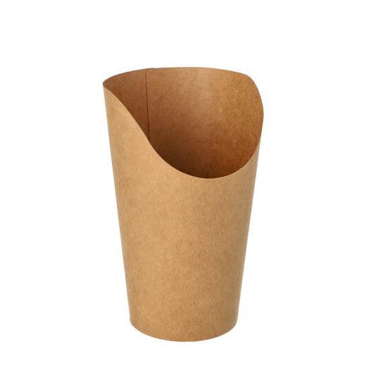 Wrap Cups, Pappe 470 ml 13,4 cm x 6 cm x 8 cm brun 1