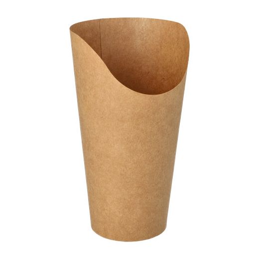 Wrap Cups, Pappe 590 ml 15,9 cm x 6 cm x 8 cm brun 1