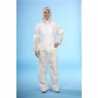Fleece overaller vit ej täckt , storlek: XL