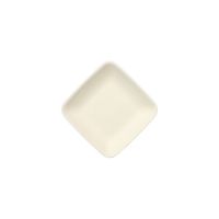 Fingerfood - Teller, sockerrör "pure" kantig 6,5 cm x 6,5 cm vit