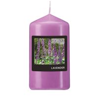 "Flavour by GALA" Blockljus - Doft Ø 58 mm · 110 mm violett - Lavendel