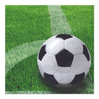 Servett, 3-lags 1/4-vikt 33 cm x 33 cm "Football"