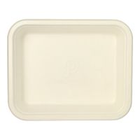 Gastronorm-Behälter GN 1/2 Zuckerrohr, PLA beschichtet kantig 4 l 6,5 cm x 32,5 cm x 26,5 cm vit