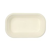 Gastronorm-Behälter GN 1/4 Zuckerrohr, PLA beschichtet kantig 1,8 l 6,5 cm x 26,5 cm x 16,2 cm vit