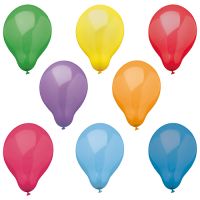 Ballonger Ø 25 cm sorterade färger