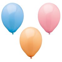 Ballonger Ø 25 cm sorterade färger "Pastel"