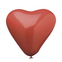 Ballonger Ø 26 cm röd "Hjärta" large