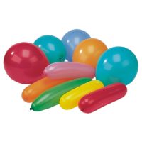 Ballonger sorterade färger "olika former"