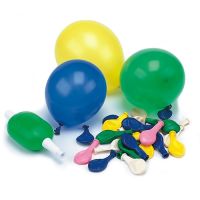 Ballong med pump Ø 8,5 cm sorterade färger